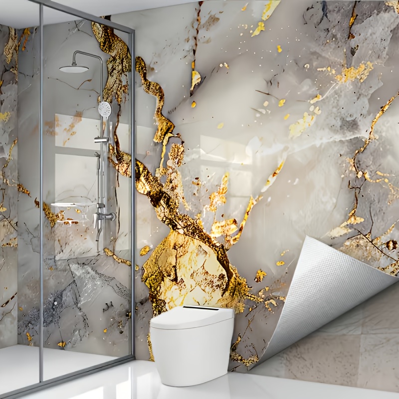 1 Roll Luxury Golden Leaf Wall - Luxury Lifestyle Wallpaper recension och pris