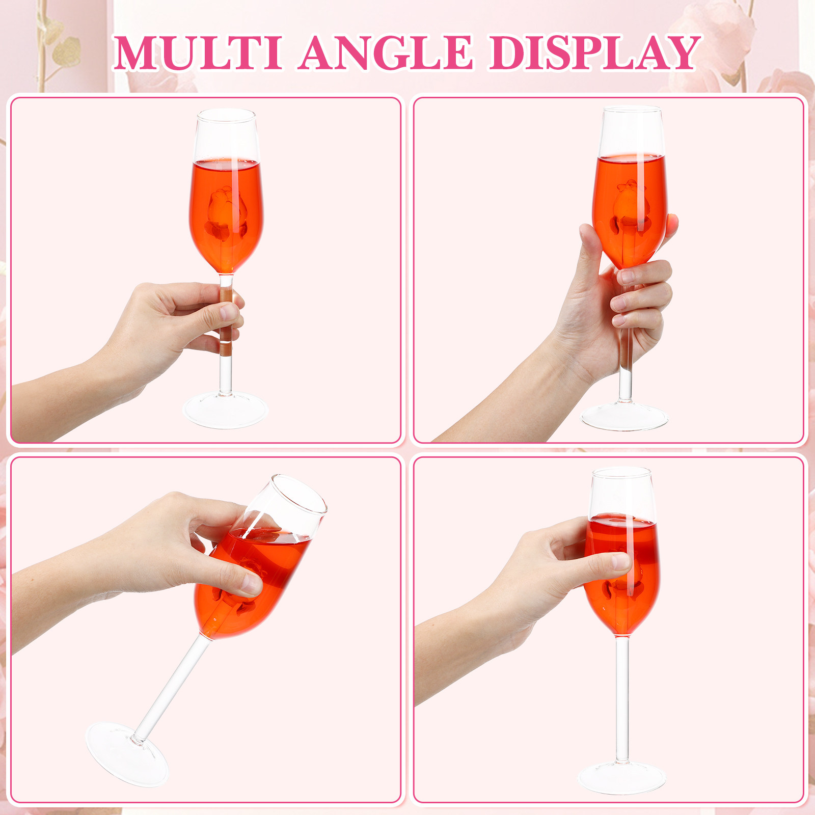 Rose Crystal Glass Goblet Eleg - Crystal Wine Glass recension och pris